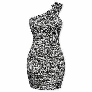 RUBY ROX Body Central Black White Bodycon Dress M